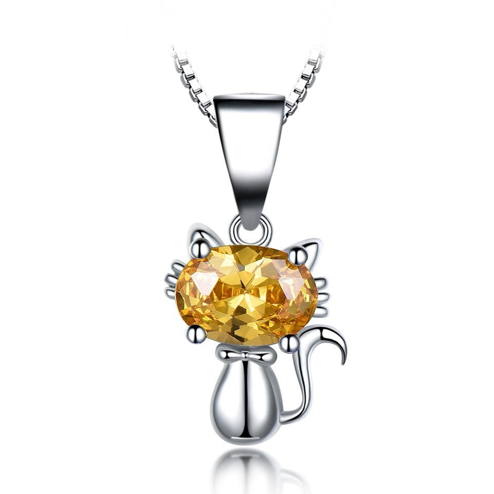 Cat body Topaz GEM PENDANT Pi-Mart