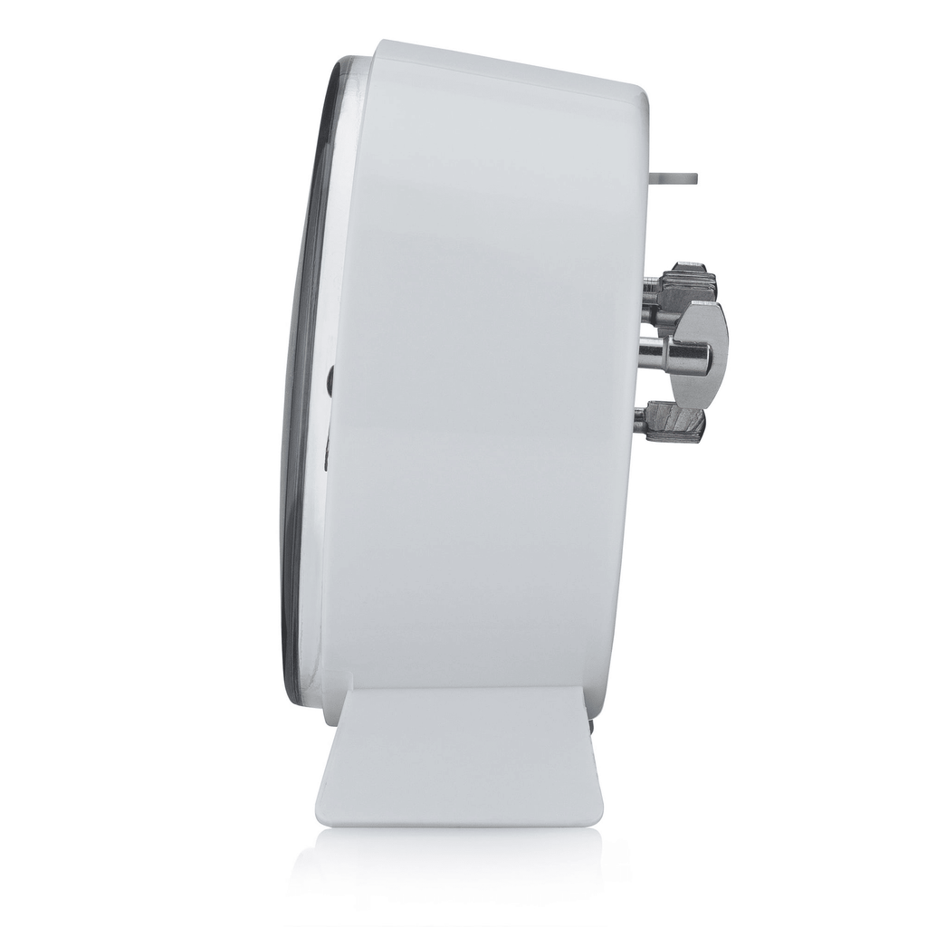 Westclox Retro Style Analog Mechanical Keywound Bedside or Desk Alarm Clock - White Dial EasyOptionXY LLC