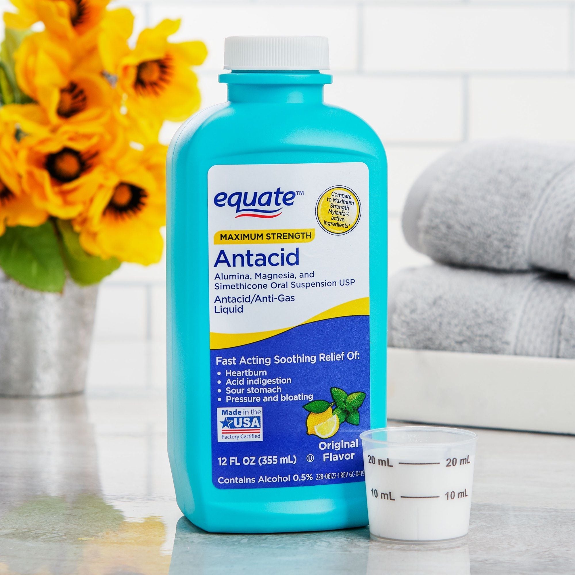 Equate Maximum Strength Antacid; Original Flavor Liquid; 12 fl oz