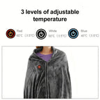 Electric Heating Blanket (59.06x31.5x0.59inch) USB Charging And Heating Blanket, Flannel Single Person Warm Shawl, Three Speed Temperature Control Adjustment, Suitable For Office Lunch Break, Outdoor Travel, Car Travel, And W