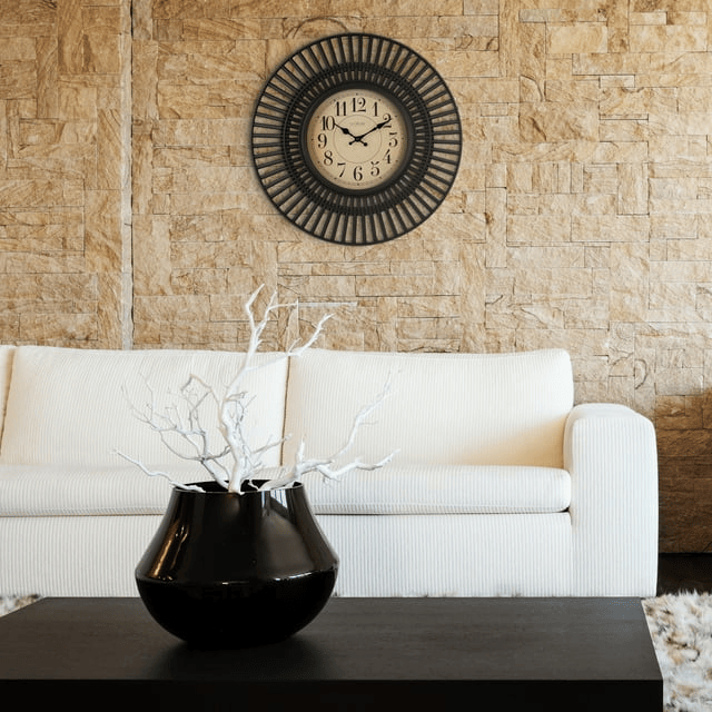 La Crosse Clock 20-inch Covington Contemporary Black Quartz Analog Wall Clock, 404-3051 EasyOptionXY LLC