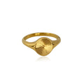Minimalist Dainty Rays Circle Index Ring Pi-Mart