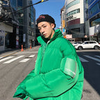 Solid Color Couple Loose Student Cotton Jacket
