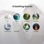 HoMedics Sound Machines LCD Alarm Clock, with Relaxation and nature Sounds, Black HDS-5080 EasyOptionXY LLC