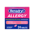 Benadryl Ultratabs Antihistamine Cold & Allergy Relief Tablets; 24 Count