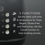 Chef's Choice Gourmezza 2-Slice Toaster, Matte Black