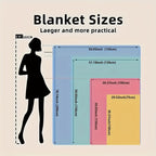 Glam Style Digital Print Flannel Throw Blanket – Hypoallergenic Woven Polyester Cover, All Seasons Multipurpose Bedding with Greek Key Design – No Embellishment, 200-250g Square Weight Lootquake LLC