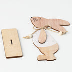 Creative Easter Bunny Woodwork Desktop Decoration Pi-Mart