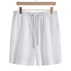 Men's Classic Textured Shorts with Elastic Waist