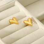 New Titanium Steel Love Heart Earrings Fashion Stainless Steel Pi-Mart
