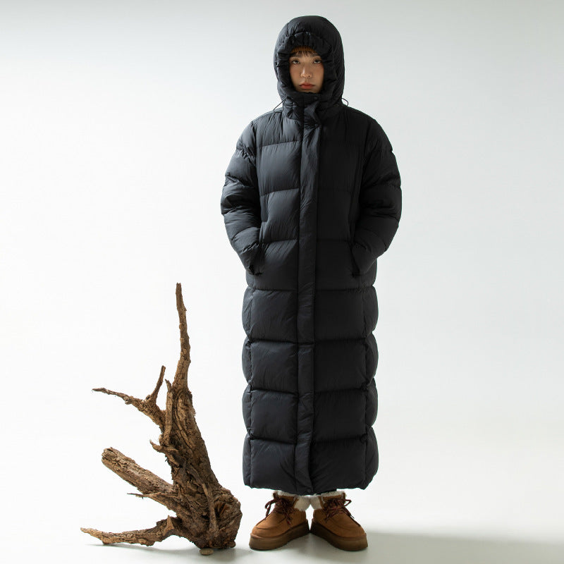 Down Jacket Goose Down Outdoor Thickened Ultra-long Coat Pi-Mart