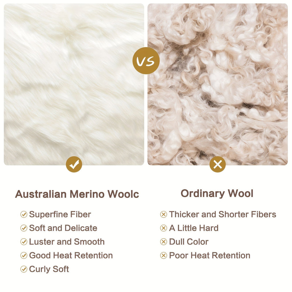 Pure Wool Blanket Throw Queen Size 100% Australian Natural Wool Bed Blanket, Washable Wool Blanket Throw, Hypoallergenic- Non-Itchy Or Scratchy Fabric Lootquake LLC