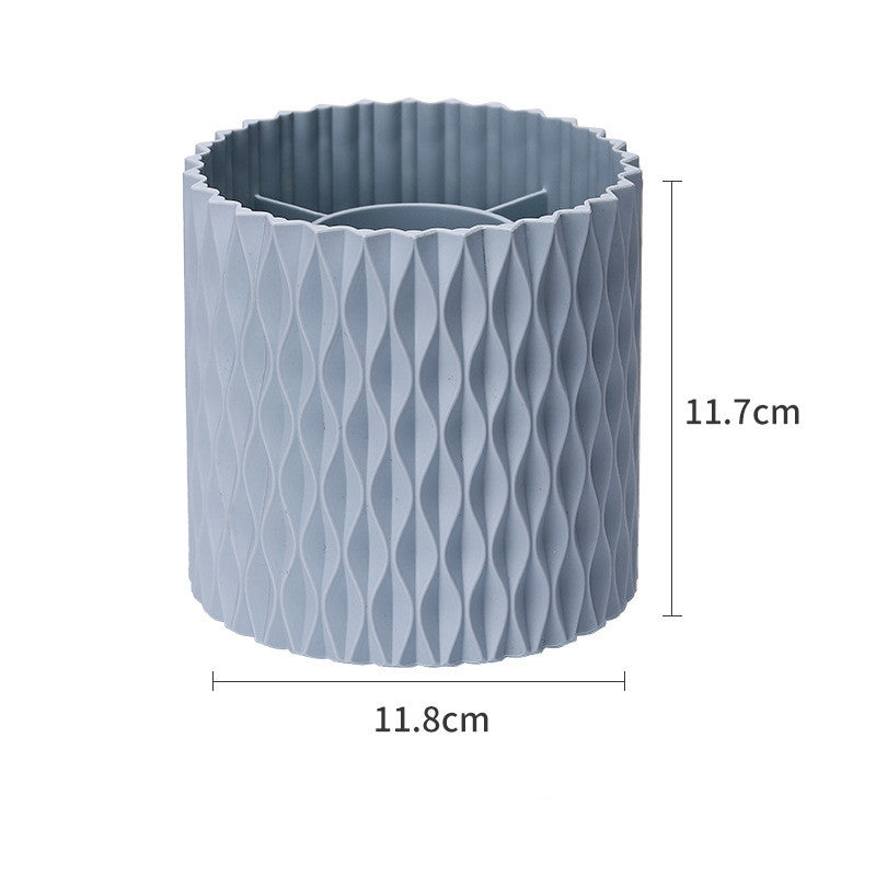 360 Rotating Large Capacity Makeup Brush Portable Storage Box
