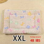 All-Season Dirt-Resistant Rectangular Pet Blanket - Comfortable Dog Paw Heart Print Pet Bed, 1pc Lootquake LLC