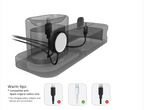 Mobile Phone Watch Headset Three-in-one Charging Stand Base Silicone Iwatch Charging Stand Pi-Mart