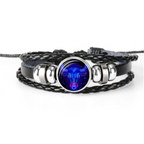 Zodiac Constellation Bracelet Braided Design Bracelet For Men Women Kids Pi-Mart