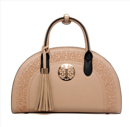 Fashion bag autumn and winter new women''s bag popular national style women''s shoulder bag versatile messenger bag soft handle handbag Pi-Mart