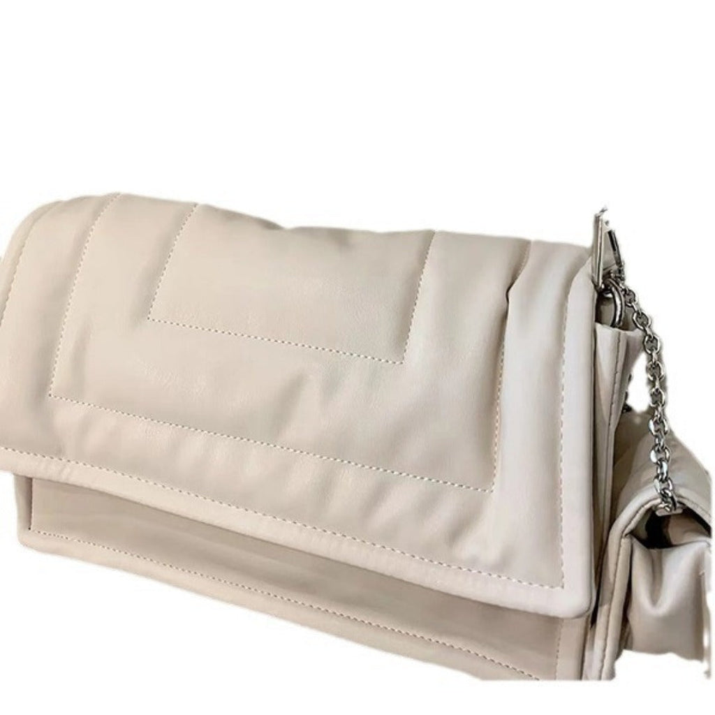 Soft leather women's bag large capacity armpit bag, puffy bag, commuter tote bag, - SJB-DIAMOND ELITES
