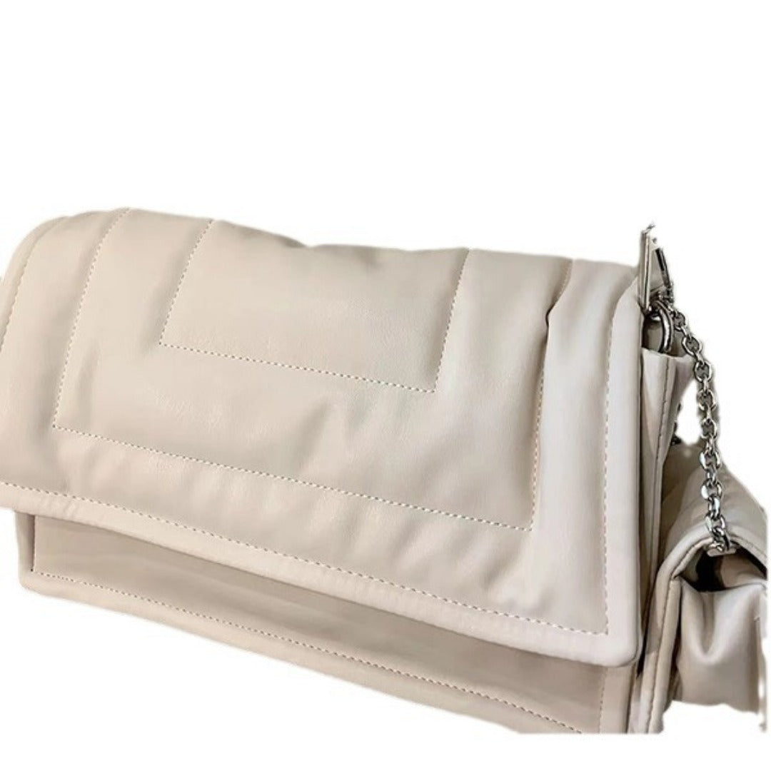 Soft leather women's bag large capacity armpit bag, puffy bag, commuter tote bag, - SJB-DIAMOND ELITES