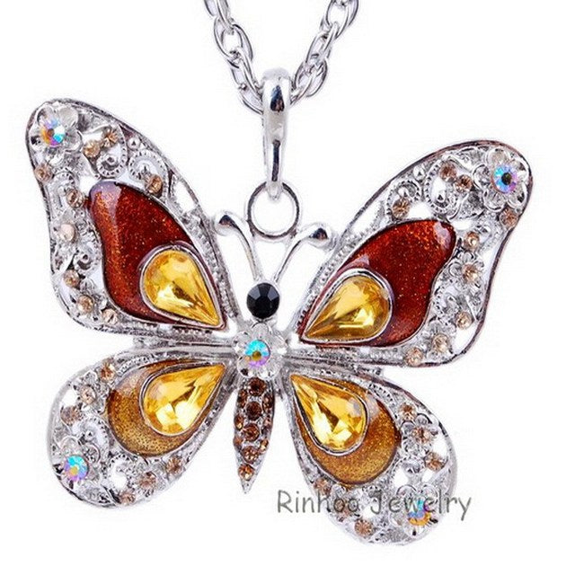 Colorful Butterfly Necklace Pi-Mart