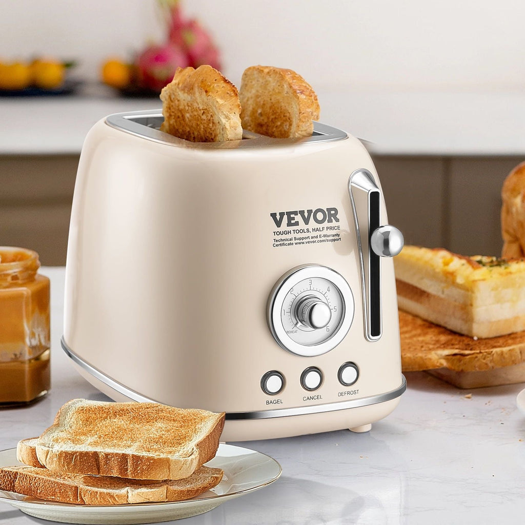 SKYSHALO 2 Slice Stainless Steel Toaster Cancel Defrost Bagel with Removable Crumb EasyOptionXY LLC