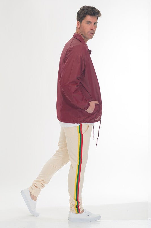 RASTA TAPED TRACK PANTS - SJB-DIAMOND ELITES