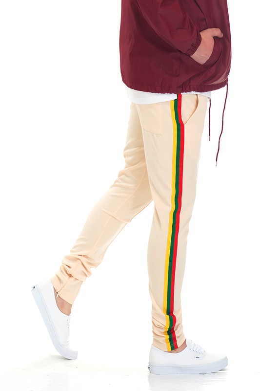 RASTA TAPED TRACK PANTS - SJB-DIAMOND ELITES