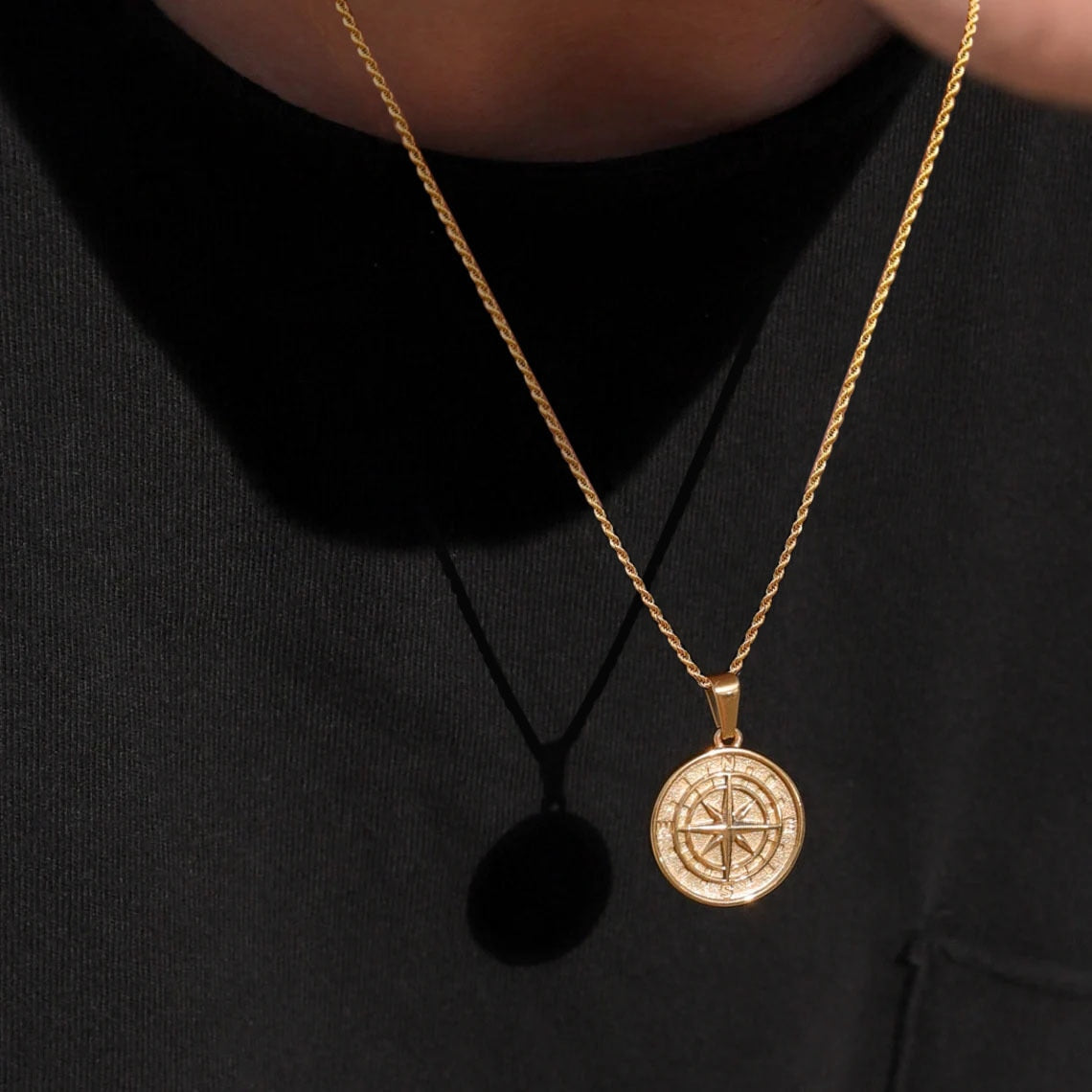 Men's Compass Necklaces Pi-Mart
