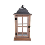Better Homes & Gardens Rustic Wood Candle Holder Lantern, Medium