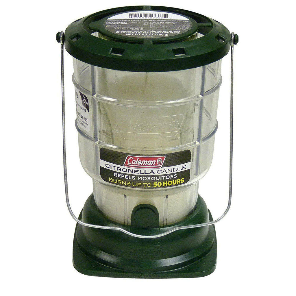 Coleman Citronella Candle Outdoor Lantern - 70+ Hours, 6.7 Ounce, Green