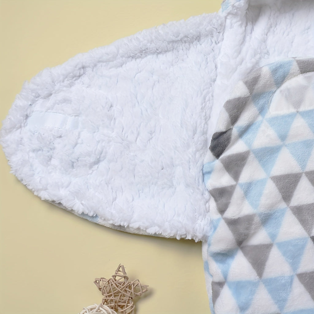 1pc Baby Wrap, Newborn Flannel Thickened Soft Swaddling Blanket Lootquake LLC