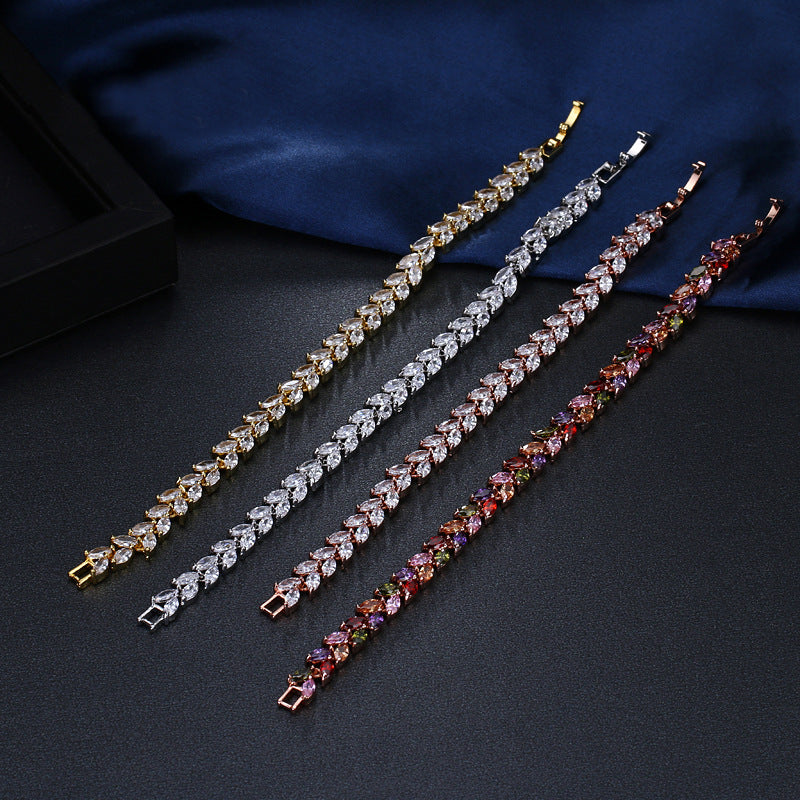 Fashion horse eye zircon bracelet Pi-Mart