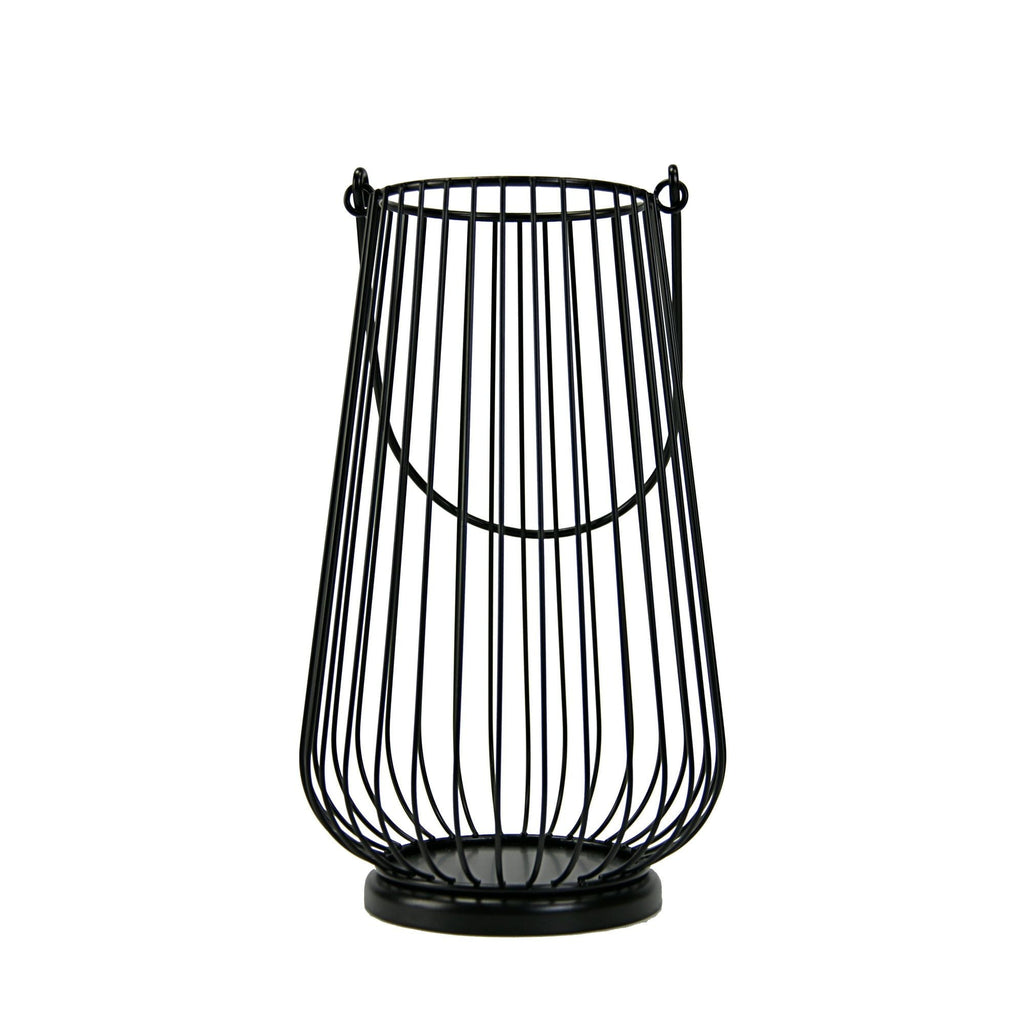 Mainstays 12" Metal Wire Candle Holder Lantern, Black EasyOptionXY LLC