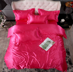 Bed Sheet Quilt Cover Naked Sleep Cool Silk Single Three Piece Set Pi-Mart