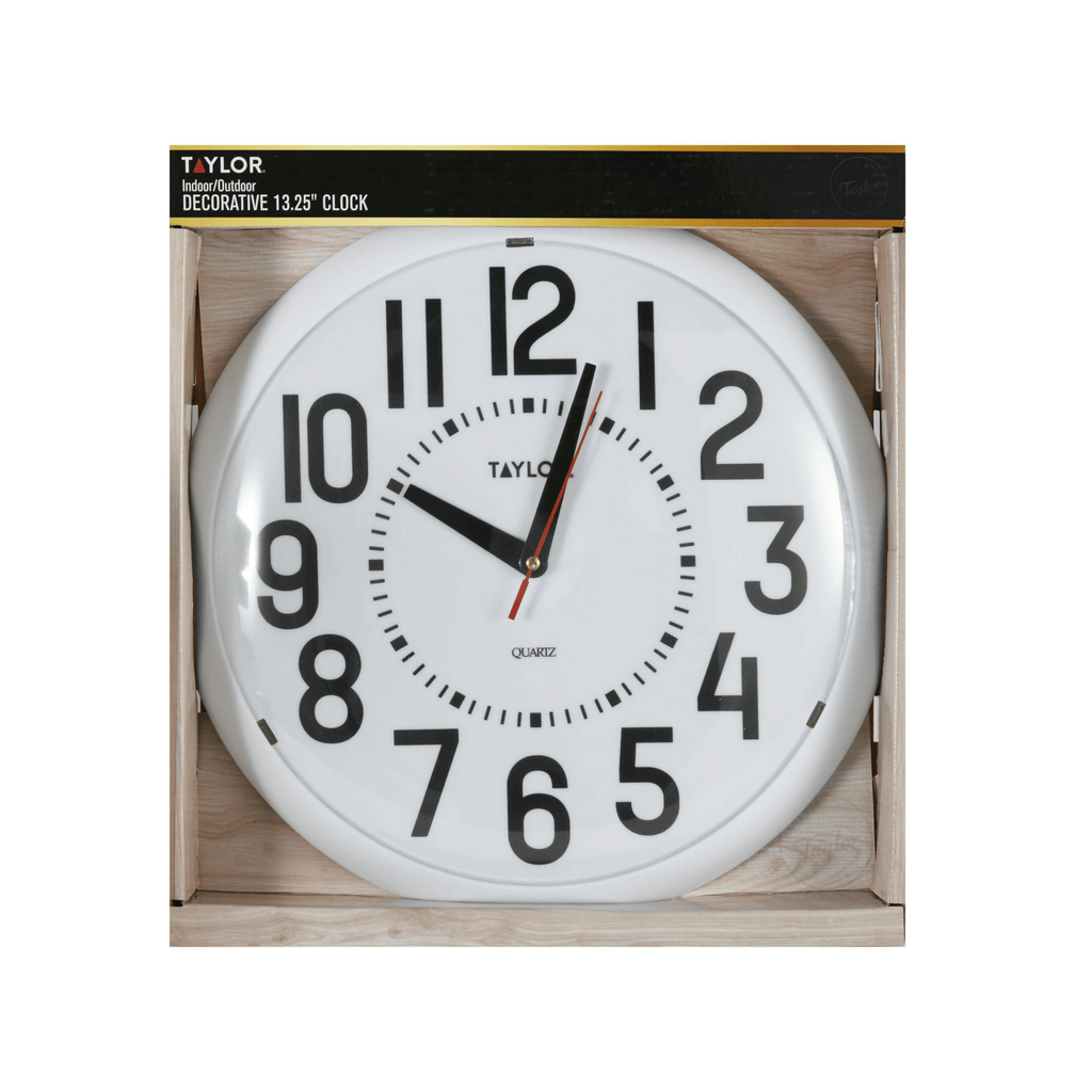 Taylor Precision Products 13.25-inch Big and Bold Clock EasyOptionXY LLC