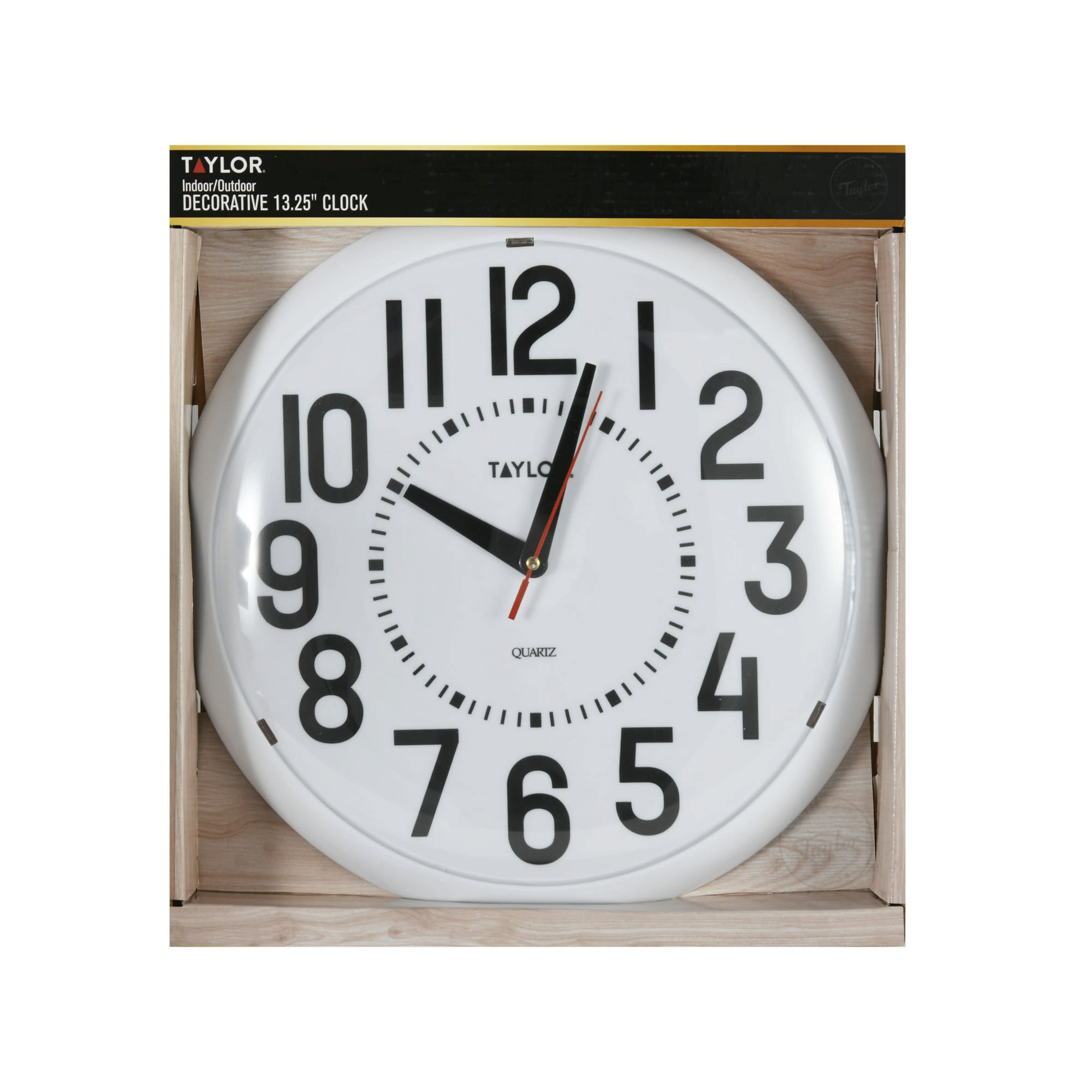 Taylor Precision Products 13.25-inch Big and Bold Clock EasyOptionXY LLC