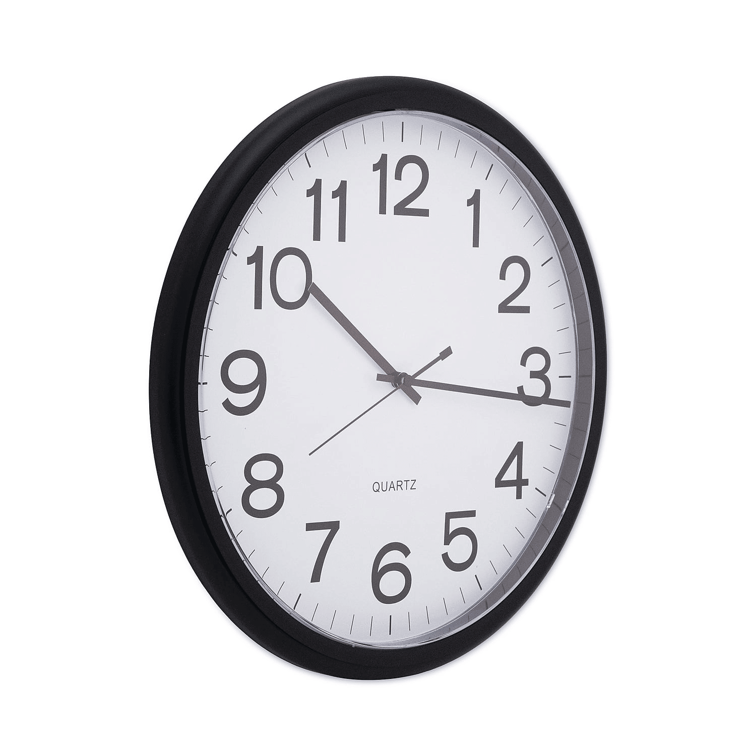 Universal UNV11641 13.5 in. Round Wall Clock - Black Case EasyOptionXY LLC