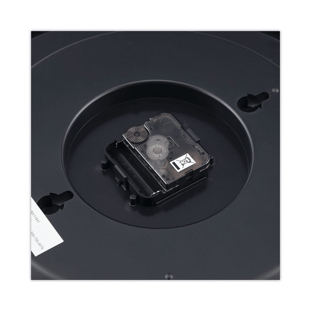Universal UNV11641 13.5 in. Round Wall Clock - Black Case EasyOptionXY LLC