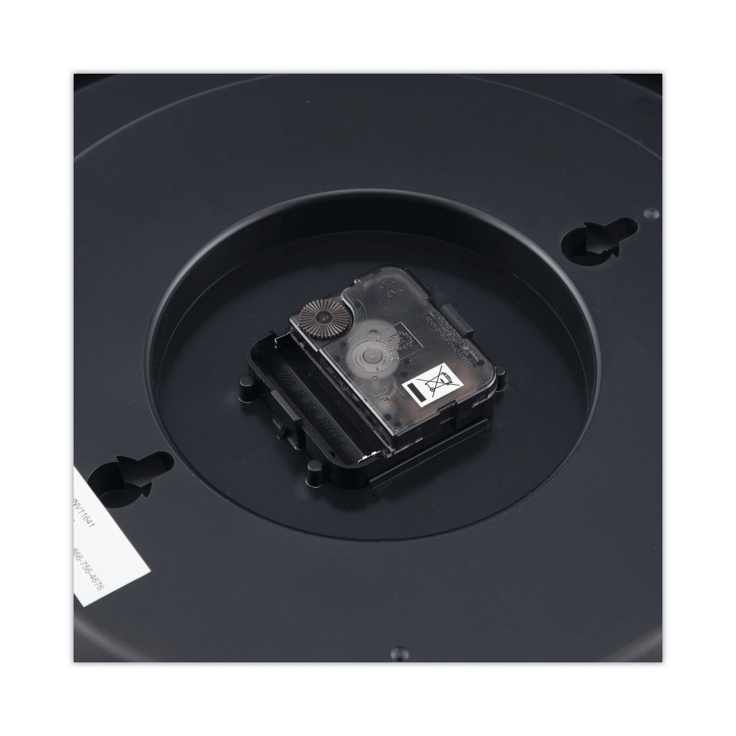 Universal UNV11641 13.5 in. Round Wall Clock - Black Case EasyOptionXY LLC