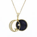 S925 Sterling Silver Star Moon Necklace Pi-Mart