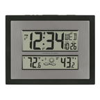 La Crosse Technology Atomic Digital Black & Silver Contemporary Clock, 512-65937-Int EasyOptionXY LLC
