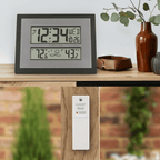 La Crosse Technology Atomic Digital Black & Silver Contemporary Clock, 512-65937-Int EasyOptionXY LLC