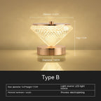 Battery Bedside Bedroom Living Room Small Night Lamp Pi-Mart