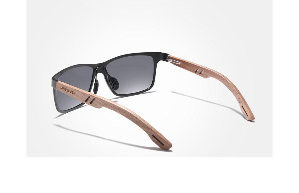 Luxury  Bamboo Wood Design Polarized Elegant High Quality Men Sunglasses Mirror Lens Handmade Fashion UV400 Eyewear Accessories - SJB-DIAMOND ELITES