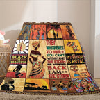 Soft & Cozy African American Heritage Flannel Throw Blanket - Perfect Birthday, Christmas, Or Holiday Gift For Family Lootquake LLC