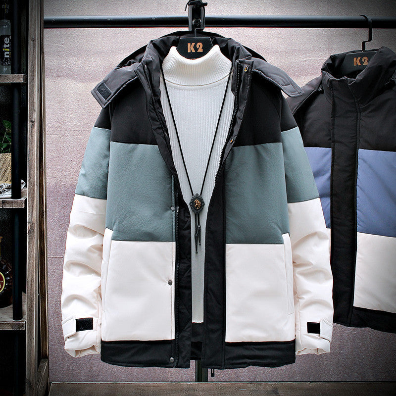 Youth Warm And Thick Hooded Cotton Jacket Pi-Mart