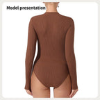 Women's Fashion Simple Solid Color Bodysuit - SJB-DIAMOND ELITES
