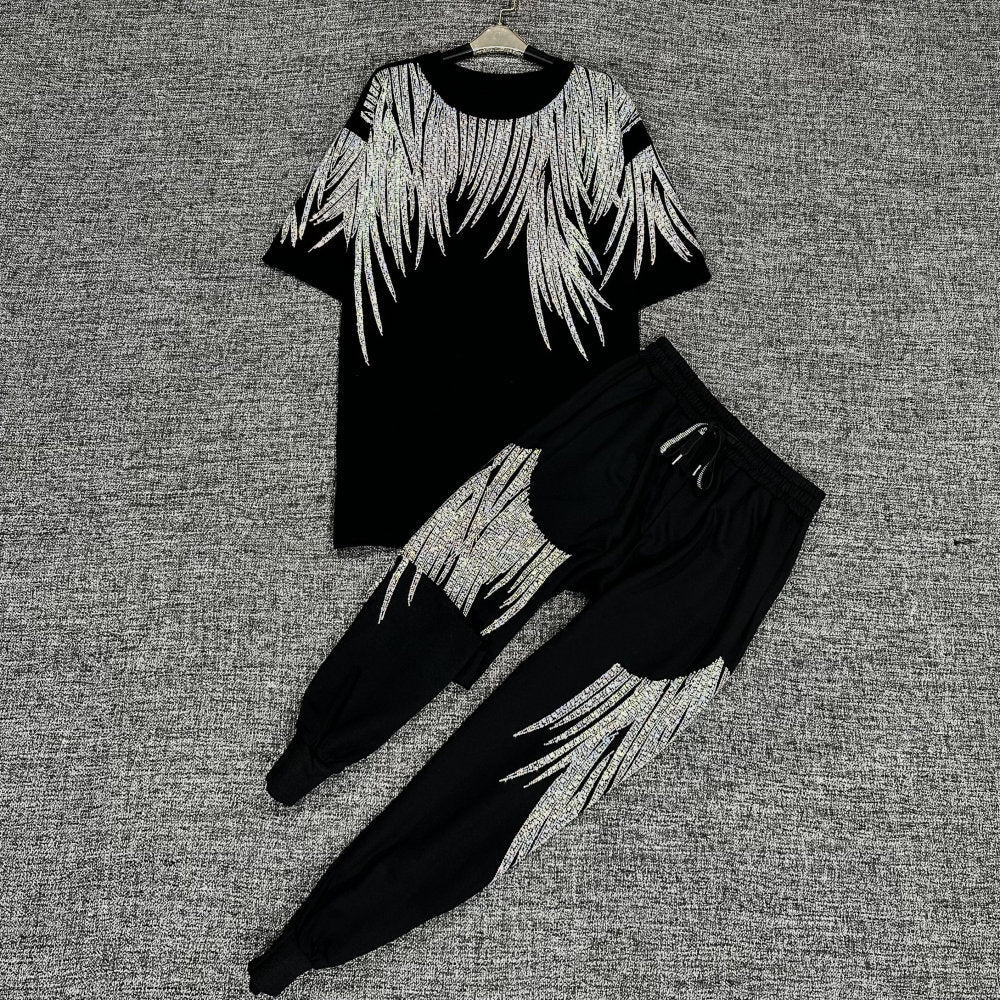 Men's And Women's Heavy Duty Fashion Set With Diamonds