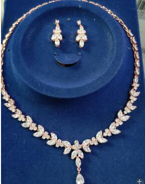 Simple White Bride Zircon Set Women Pi-Mart