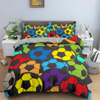 Cross-border Three-piece Bed Set Home Textile Four-piece Set Basketball Quilt Cover Thick Twill Wish Pi-Mart